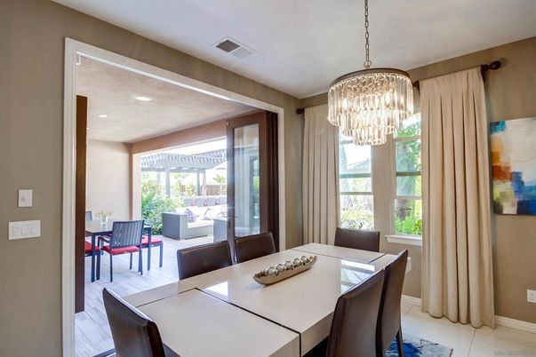 Chandelier, Dining room, Interior, Recessed Lighting