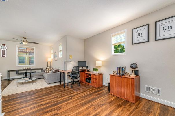 Home Office, Interior, Wood Texture Flooring