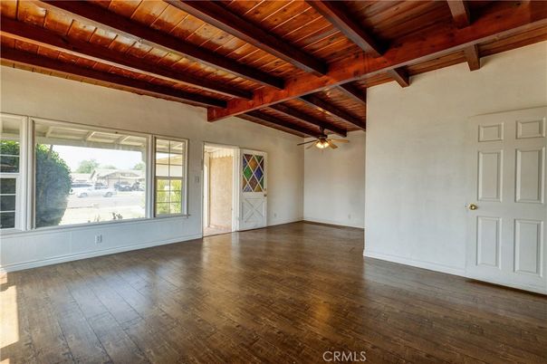 Empty room, Interior, Wooden Beams, Wooden Ceilings, Wood Texture Flooring