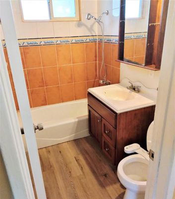 Bathroom, Interior, Wood Texture Flooring