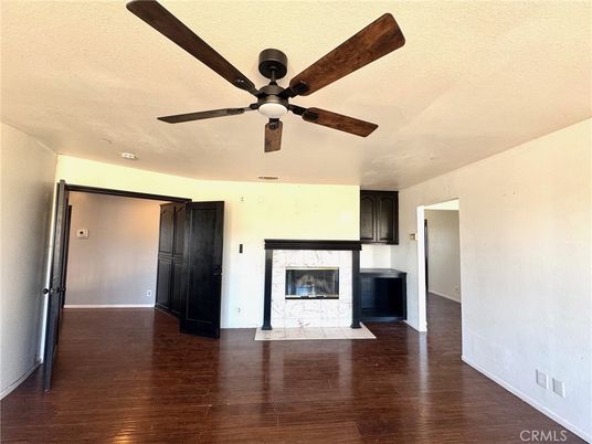 Empty room, Fireplace, Interior, Wood Texture Flooring