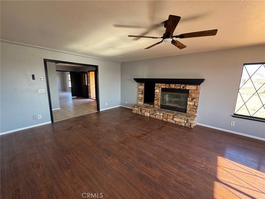 Empty room, Fireplace, Interior, Wood Texture Flooring