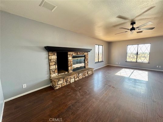 Empty room, Fireplace, Interior, Wood Texture Flooring