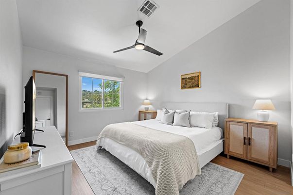 Bedroom, Interior, Wood Texture Flooring