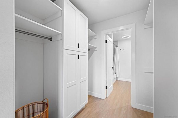 Interior, Walk-in Closets, Wood Texture Flooring