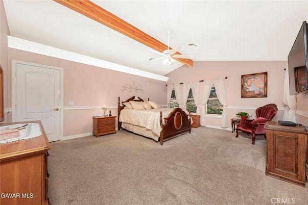 Bedroom, Interior, Wooden Beams