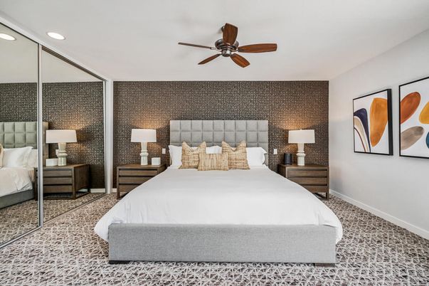 Bedroom, Interior, Recessed Lighting