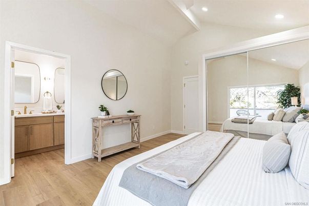 Bathroom, Bedroom, Interior, Recessed Lighting, Wood Texture Flooring
