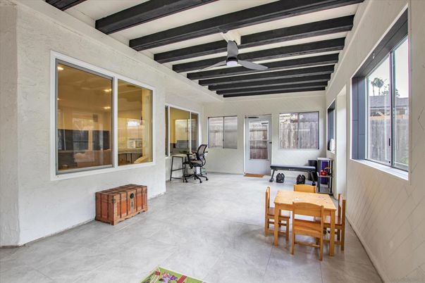 Dining room, Interior, Wooden Beams