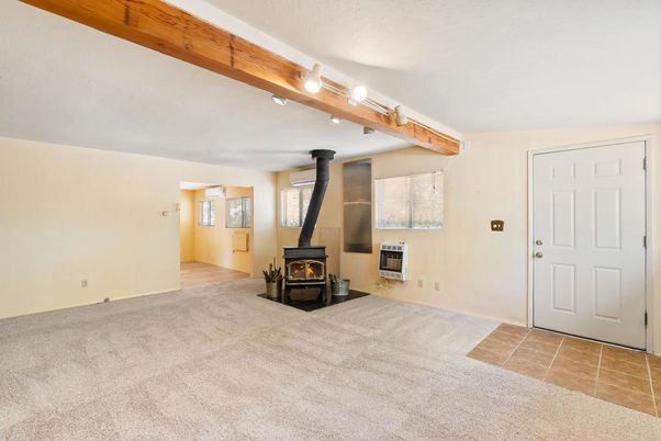 Empty room, Fireplace, Interior