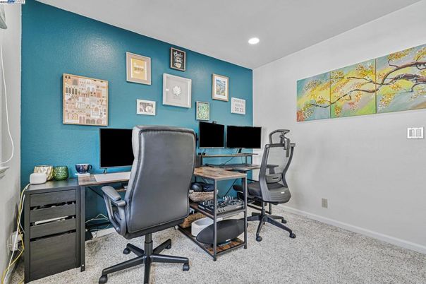 Home Office, Interior, Recessed Lighting
