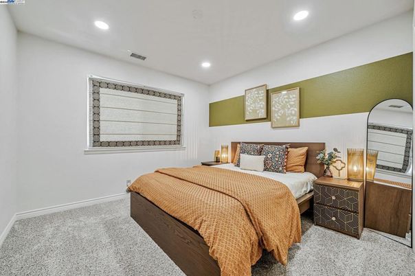 Bedroom, Interior, Recessed Lighting