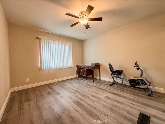Fitness Equipment, Home Office, Interior, Wood Texture Flooring