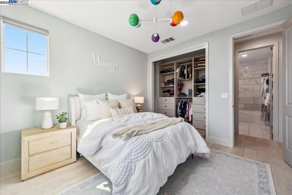 Bathroom, Bedroom, Interior, Recessed Lighting, Wood Texture Flooring