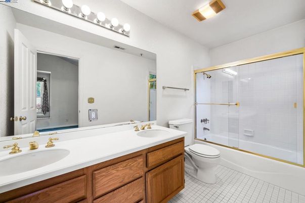 Bathroom, Dual Sink Vanities, Glass Shower, Interior