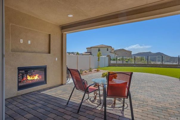 Backyard, Exterior, Fireplace