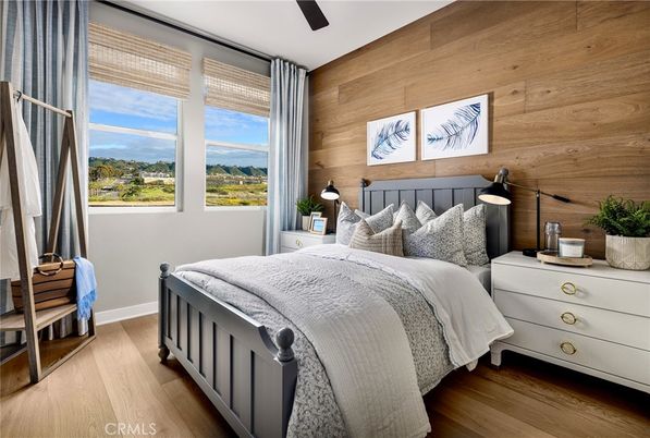Bedroom, Interior, Wood Texture Flooring, Wooden Walls