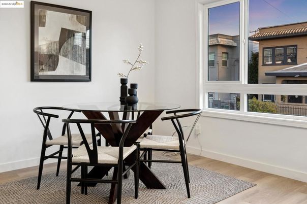Dining room, Interior, Wood Texture Flooring