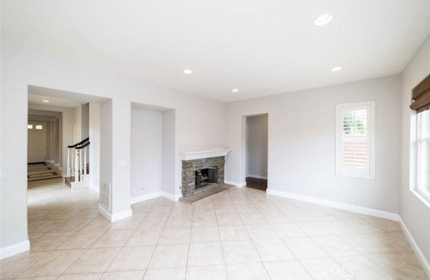 Empty room, Fireplace, Interior, Recessed Lighting