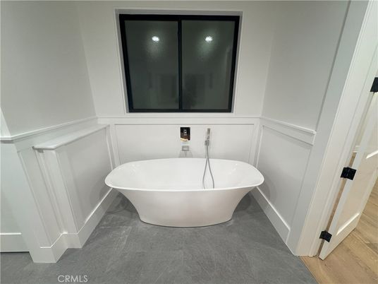 Bathroom, Free Standing Baths, Interior, Wood Texture Flooring