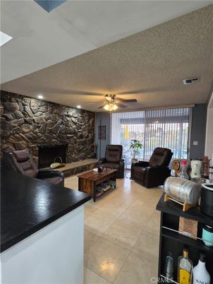 Interior, Living room, Stone Walls