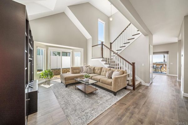 Interior, Living room, Pendant Lights, Wood Texture Flooring