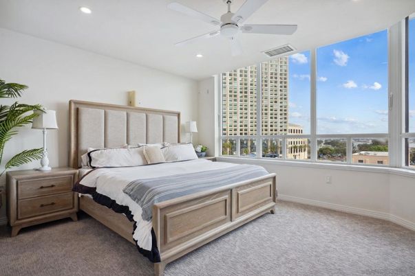 Bedroom, Interior, Recessed Lighting