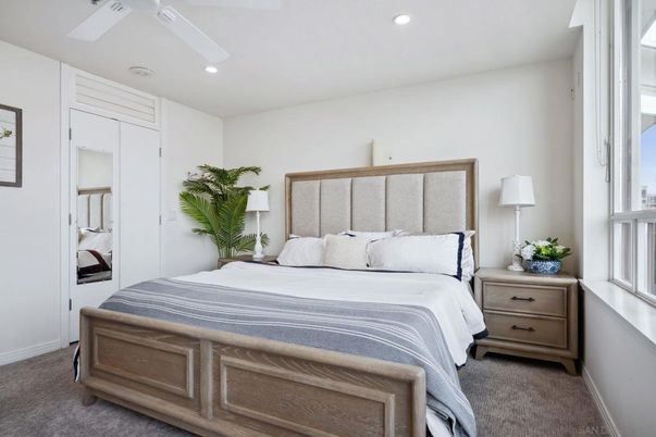 Bedroom, Interior, Recessed Lighting