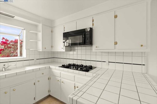 Interior, Kitchen, Tile Countertops