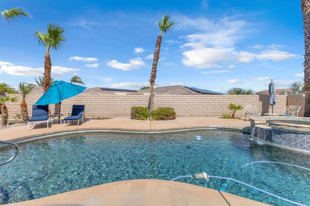 Exterior, Pool, Solar Panels