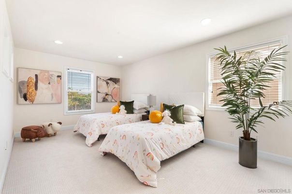 Bedroom, Interior, Recessed Lighting