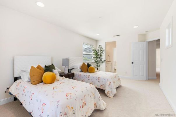 Bedroom, Interior, Recessed Lighting