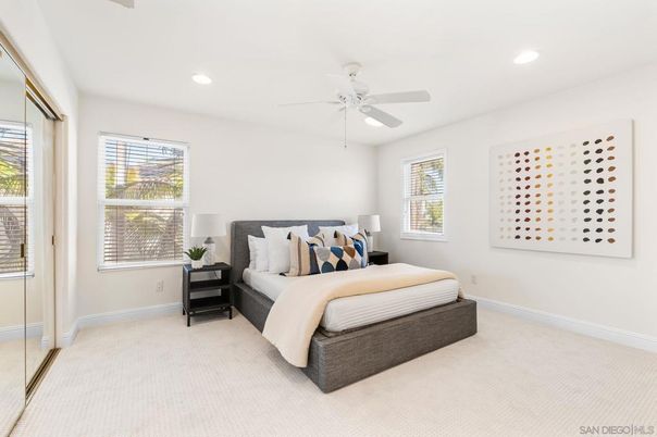 Bedroom, Interior, Recessed Lighting