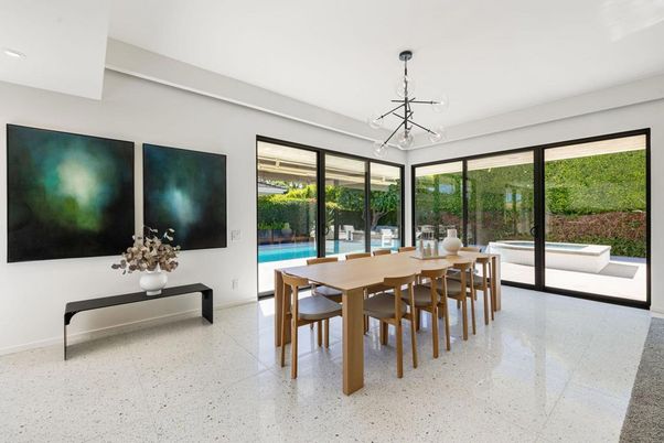 Dining room, Interior, Pendant Lights, Recessed Lighting