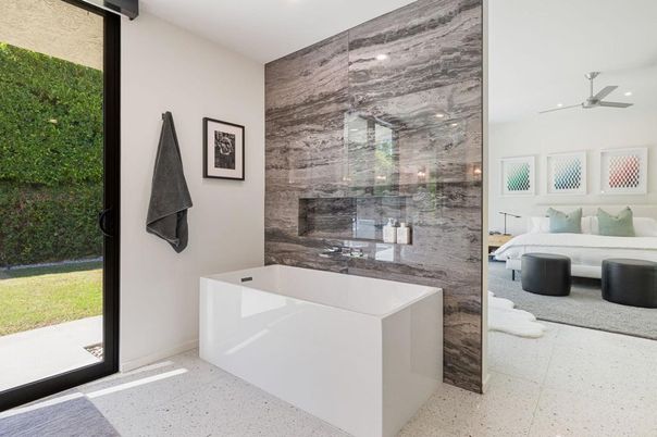 Bathroom, Bedroom, Glass Shower, Interior, Recessed Lighting