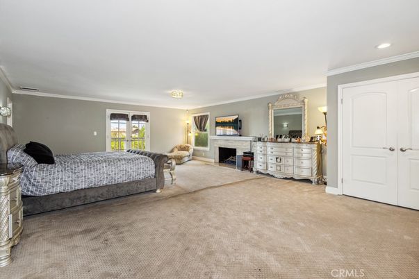 Bedroom, Fireplace, Interior, Recessed Lighting