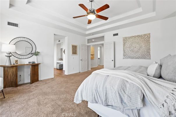 Bedroom, Interior, Recessed Lighting