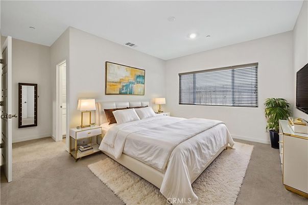 Bedroom, Interior, Recessed Lighting