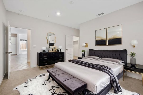 Bedroom, Interior, Recessed Lighting
