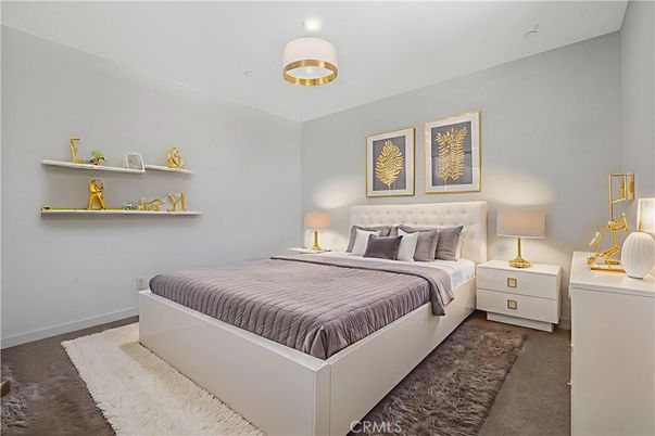 Bedroom, Interior, Pendant Lights, Recessed Lighting