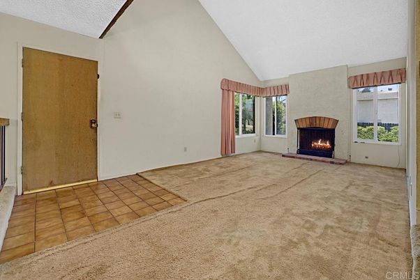 Empty room, Fireplace, Interior