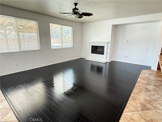 Empty room, Fireplace, Interior, Wood Texture Flooring