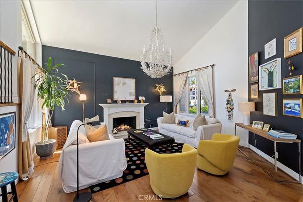 Chandelier, Fireplace, Interior, Living room, Wood Texture Flooring