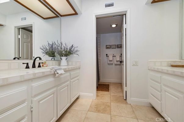 Bathroom, Dual Sink Vanities, Interior, Tile Countertops
