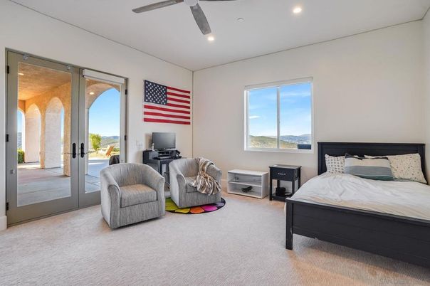 Bedroom, Interior, Recessed Lighting