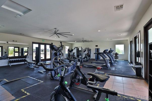Fitness Equipment, Gym, Interior, Recessed Lighting