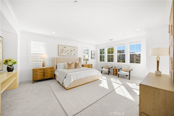 Bedroom, Interior, Recessed Lighting