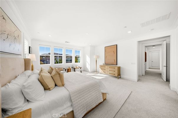 Bedroom, Interior, Recessed Lighting