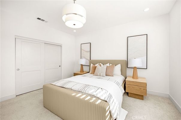 Bedroom, Interior, Recessed Lighting