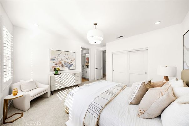 Bedroom, Interior, Recessed Lighting